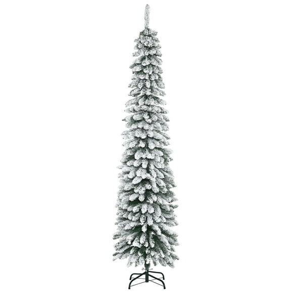HOMCOM 7' Artificial Christmas Tree with Realistic Branches Green