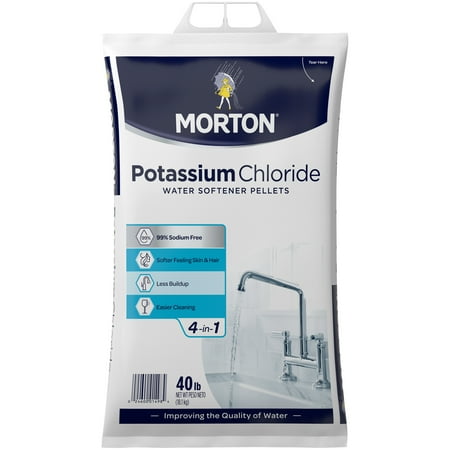 water softener pellets morton bag potassium chloride lb salt kg grade walmart reagent packaging standard