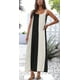 thumbnail image 3 of Vestido CHARTOU de lino sin mangas para vacaciones largas en la playa, 3 of 6