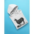 thumbnail image 3 of Llama Side View Sketch Hoodie Men -Image by Shutterstock, Male x-Large, 3 of 4