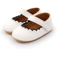 thumbnail image 6 of Baby Girls Mary Jane Flats with Bowknot Ballet Slippers Toddler First Walkers Infant Princess Wedding Christmas Dress Shoes, 6 of 6