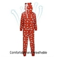 thumbnail image 2 of Muecwrye Christmas Jumpsuit, Novelty Christmas Print Long Sleeved Romper, Funny an integral whole Pajamas With Zipper, 2 of 4