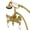 Brushed Brass, variant on Kingston Brass AE23T0 Aqua Vintage 3-3/8 Inch Wall Mount Tub Faucet with Hand Shower, Matte Black