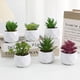 thumbnail image 4 of Nvzi 3 plantas artificiales en maceta, pequeñas plantas falsas en maceta, miniplantas artificiales de escritorio para interior, granja, oficina, mesa, estante, decoración de baño (A61), 4 of 5