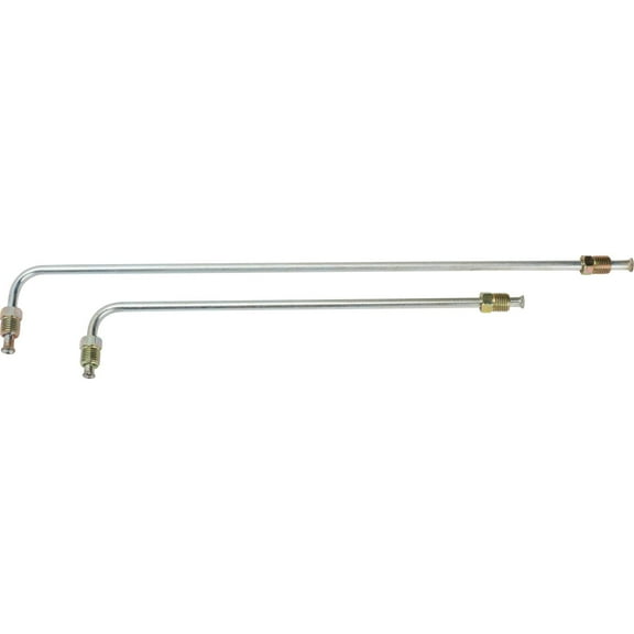 Dual Outlet Master Cylinder Steel Dual Brake Line Kit
