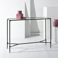 thumbnail image 2 of Safavieh Isabellina Iron and Glass Console Table in Black / Clear, 2 of 9