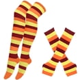 thumbnail image 4 of Extra Long Thermal Knit Socks Over Knee Winter Warm Soft Thick Cold Weather Indoor Outdoor Cozy Daily Casual Party Comfortable Stretch Fit, 4 of 4