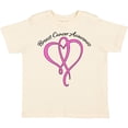 thumbnail image 3 of Inktastic Breast Cancer Awareness with Pink Ribbon Heart Boys or Girls Toddler T-Shirt, 3 of 5