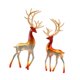 thumbnail image 5 of 2 figuras de ciervo para decoración de escritorio, regalo de , recuerdo de mesa, estatuas de reno, estatuas de resina de alce para fiesta de Naranja, 5 of 9