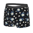 thumbnail image 2 of Wukai Daisies Flowers Print Men’s Underwear Breathable Boxer Briefs,&nbsp;Moisture Wicking & Breathable-Small, 2 of 7