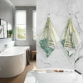 thumbnail image 6 of Dreamtimes Hand Towels Watercolor Forest 2 PCS, Cotton Bath Towels Drying Face Hands Body Decorative Water Absorbent Lightweight Washcloth for Bathroom Ktichen Travel Gym, 16"×28", 6 of 7