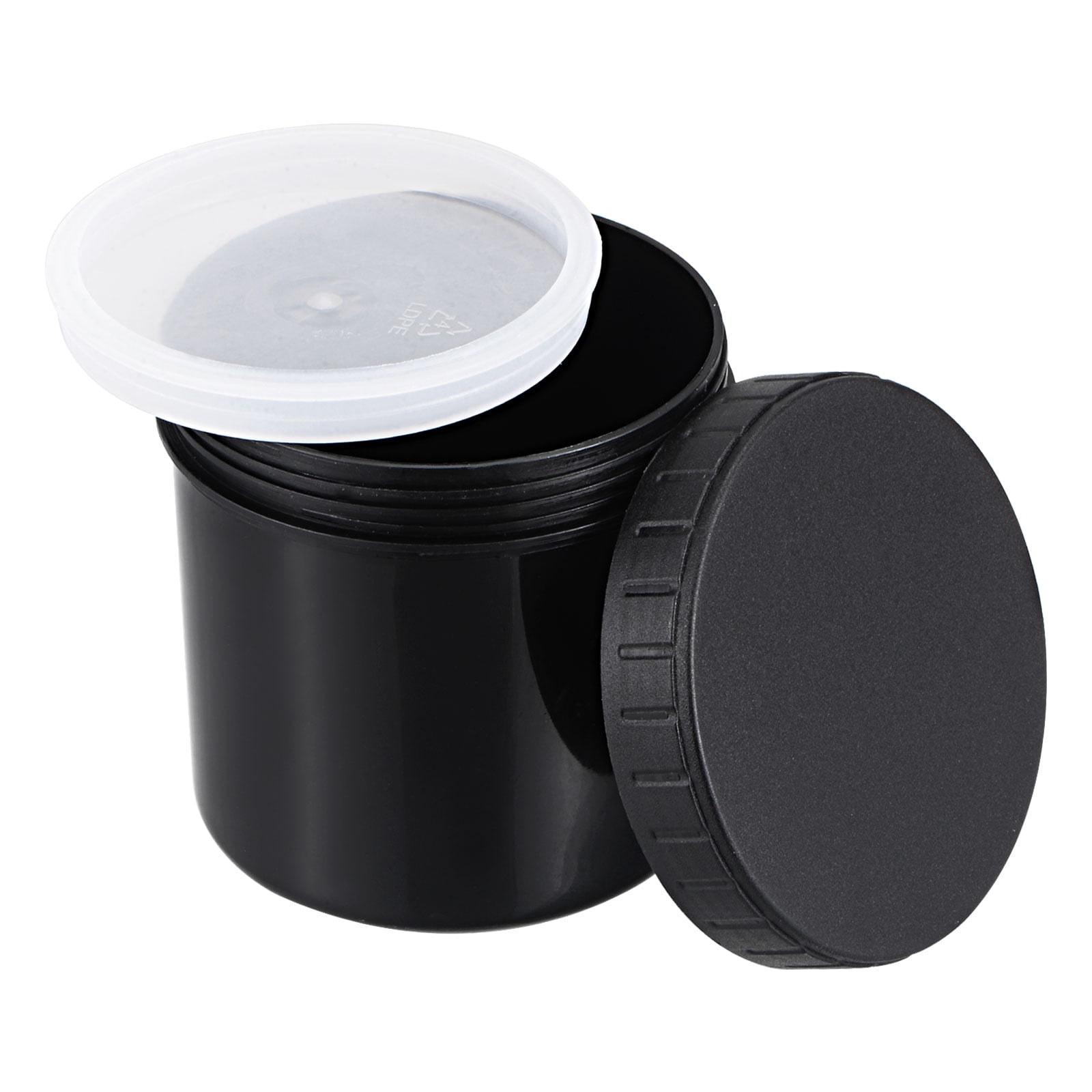 Uxcell Empty Plastic Paint Pail with Sealing Lid 0.08 Gallon/300mL