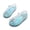Light Blue, variant on SAWOBUUN Girls Glitter Jelly Shoes Sparkle Princess Soft Sole Closed Toe Summer Beach Party Flat Sandals