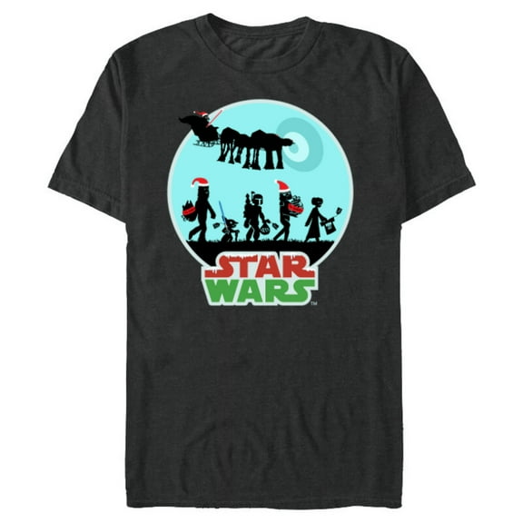 Star Wars Characters Holiday Gifts Death Star - Short Sleeve Blended T-Shirt for Adults -Customized-Dark Heather