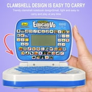 Lekihaqq 1 Packs Interactive Learning Laptop for , Educational Computer Toy with English & Spanish, ABCs, 123s, Music, Math Games, STEM Learning Tablet for Ages 3-6, Portable Early hood Development