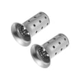 thumbnail image 1 of Universal Motocicleta Escape Tubo Deflector Silenciador Deflector Plateado Tono 60 mm, 1 of 1
