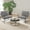 Linen | Light gray, variant on Modern Comfy Accent Chair – Upholstered Lounge Armchair with Metal Frame, Removable Shredded Foam Cushion, Stylish Single Sofa for Living Room, Bedroom or Balcony, Linen | Light Gray