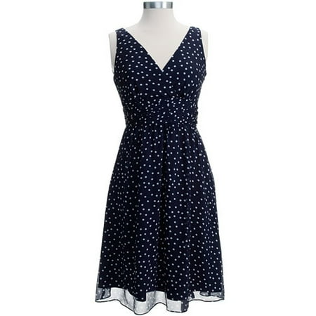 ME - Women's Polka-Dot Chiffon Dress