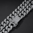 thumbnail image 2 of Collar Hip Hop con bonita cadena cubana de Miami de 16 pulgadas para hombre, 2 of 6