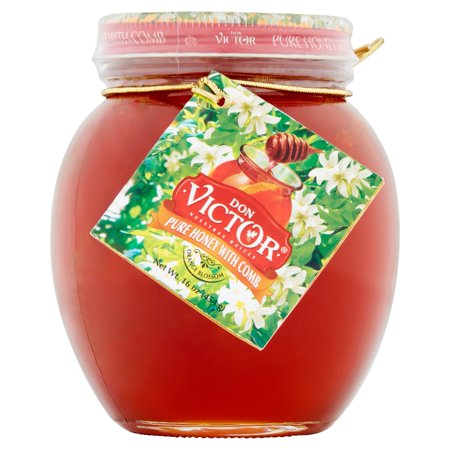 Don Victor Pure Honey with Comb, 16 Oz (Best Honey For Baking)