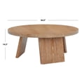 thumbnail image 3 of SAFAVIEH Couture Julianna Rustic Round Wood Coffee Table, Rustic Oak, 3 of 11