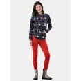 thumbnail image 2 of No Boundaries Plush Christmas Pullover Hoodie, Women's, 2 of 5