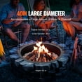 thumbnail image 3 of VEVOR Fire Pit Ring Round 40” Outer 36” Inner Steel Liner DIY Campfire Firepit, 3 of 9