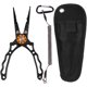 thumbnail image 1 of Alicates de pesca de agua salada, accesorios de pesca, tijeras cortadoras de línea multifuncionales, equipo de pesca, regalos de pesca para hombres (negro), 1 of 4