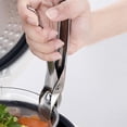 thumbnail image 4 of Fairnull Pot Bowl Gripper Heat-Resistant Polished Surface Non-Slip Ergonomic Handle Comfortable Grip Anti-scalding Stainless Steel Hot Bowl Holder Dish Pan Gripper Clip Kitchen Supplies, 4 of 11