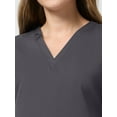 thumbnail image 3 of Scrubstar Ultimate Women’s Antimicrobial Welt Pocket V-Neck Scrub Top, Sizes XS–3XL, 3 of 9