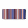 thumbnail image 1 of Abstract Computer Mouse Pad, Gradient Color Vertical Stripes Lines Art Retro Graphic Display, Rectangle Non-Slip Rubber Mousepad X-Large, 35" x 15" Gaming Size, Violet Blue Salmon, by Ambesonne, 1 of 2