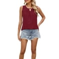 thumbnail image 3 of LILIYA Women's Tank Tops Casual Plain Summer Tank Tops Adjustable Baggy V Neck Sleeveless Shirts Cami Camisole 2026 Basic Cami Shirts, 3 of 9