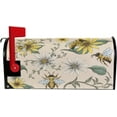 thumbnail image 2 of Bee and White Daisy Magnetic Mailbox Cover MailWraps Garden Yard Home Decor for Outside Standard Size-18"x 20.8", 2 of 5