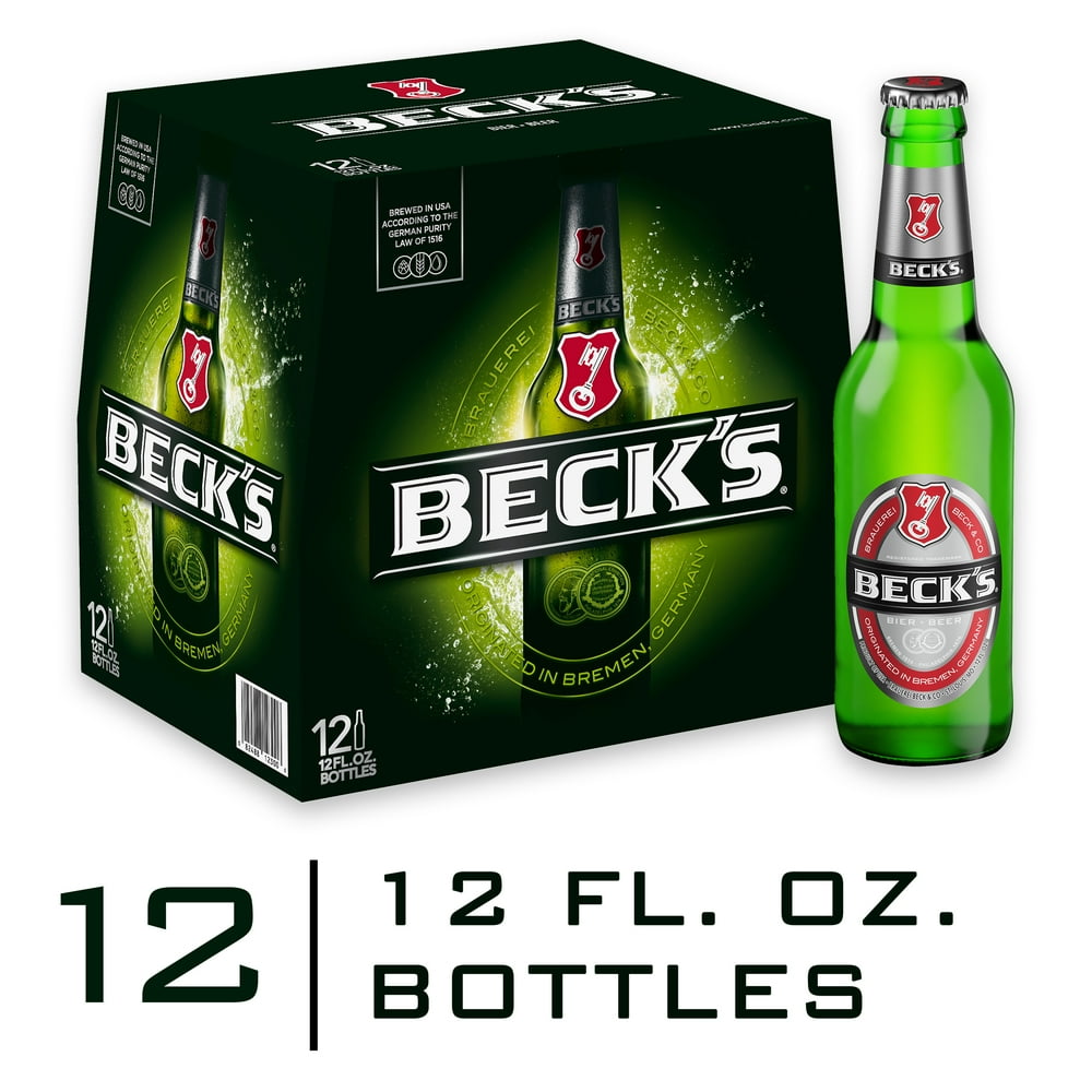 Beck's Pilsner Beer, 12 Pack 12 fl. oz. Bottles, 4.8 ABV