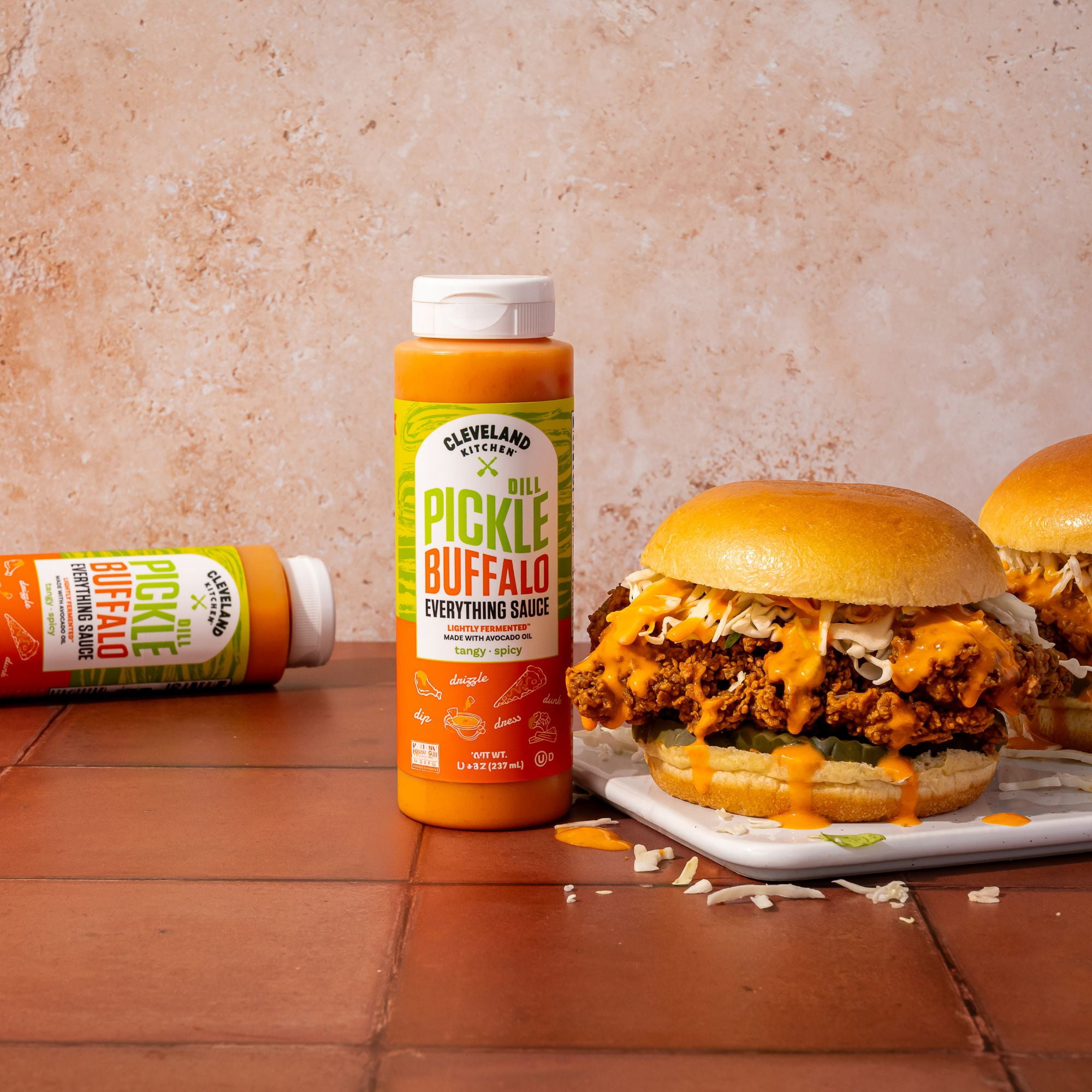 Cleveland Kitchen, Dill Pickle Buffalo Everything Sauce, 8 fl oz