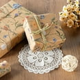thumbnail image 4 of AllWays Plaza Kraft Floral Wrapping Paper Roll - Mini Roll - 17 Inch x 9.8 Feet - Wildflower Wrapping Paper Perfect for Girls Women Birthday, Wedding, Bridal Shower, 4 of 13