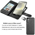 thumbnail image 6 of For Samsung Galaxy S24 Wallet Case, Ebizware Galaxy S24 Magnetic Leather Wallet Phone Case with Credit Card Slots Holder and Kickstand Folio Flip Detachable Cover - Black, 6 of 9