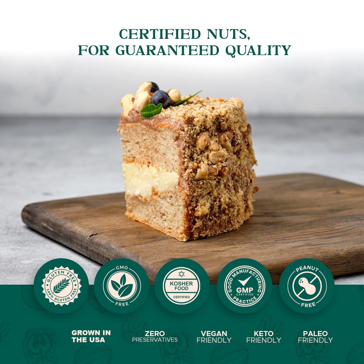 Premium Natural Toasted Hazelnuts- 64oz (4 lb) - Small Batch Roasted, Blanched, Non-GMO, Batch-Tested Gluten & Peanut-Free, Vegan, Keto-Friendly, No Preservatives I'M A NUT