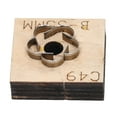 thumbnail image 5 of Troquelador de cuero C49 B, estilo de flor, alta nitidez, fácil corte, acero duradero, Base gruesa, troquel de corte de cuero, 5 of 5