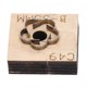 thumbnail image 5 of Troquelador de cuero C49 B, estilo de flor, alta nitidez, fácil corte, acero duradero, Base gruesa, troquel de corte de cuero, 5 of 5