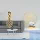 thumbnail image 2 of Escultura De Mesa De Hierro Y Resina Con Hojas Doradas, Adorno Decorativo Para Oficina, Dormitorio, Sala De Estar, Chimenea, Armario, Escritorio, Estantería, Regalo Coleccionable, 2 of 8