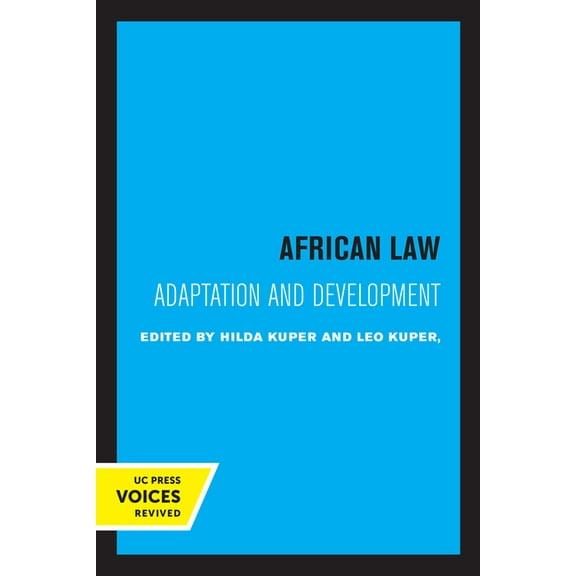 African Law: Adaptation and Development, (Paperback)
