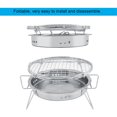 thumbnail image 4 of Oubit Barbecue Extérieur, Mini Barbecue en Acier Inoxydable, Barbecue Rond Pliant, Barbecue Performance Finement Réglée, 4 of 9