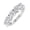 White, variant on 1 Carat 5-Stone Diamond Wedding Band Ring in 14K White Gold (Ring Size 4) - IGI Certified