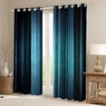 thumbnail image 2 of Homewish Abstract Ombre Stripes Curtains Pack of 2 (42x84 Each),Modern Abstract Geometric Curtains Blackout,Blue Black Lines Bedroom Curtains For Adults,Breathable Home Decor, 2 of 6