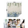 thumbnail image 4 of Blue Flowers Cloth Napkins Set of 8 Reusable Dinner Napkins, Green Eucalyptus Floral Country Beige Cocktail Napkin Washable Table Napkins for Wedding/Holiday Party/Baby Shower 20"x20", 4 of 7
