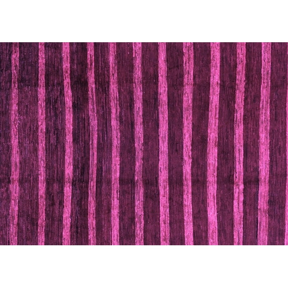 Ahgly Company Indoor Rectangle Abstract Purple Modern Area Rugs, 7' x 9'