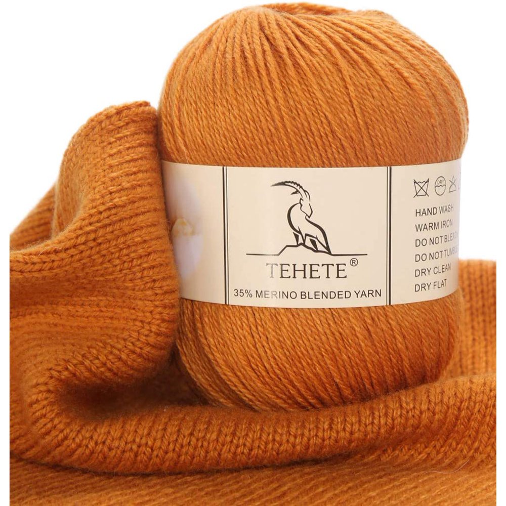TEHETE Merino Wool Yarn for Knitting 3Ply Soft Crochet Yarn Walmart