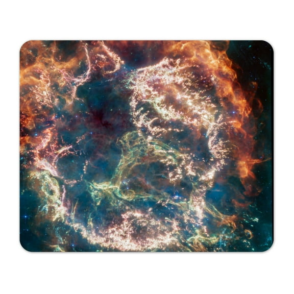 Webb Space Telescope Cassiopeia A Supernova Remnant Mouse Pad 1/4 Thick