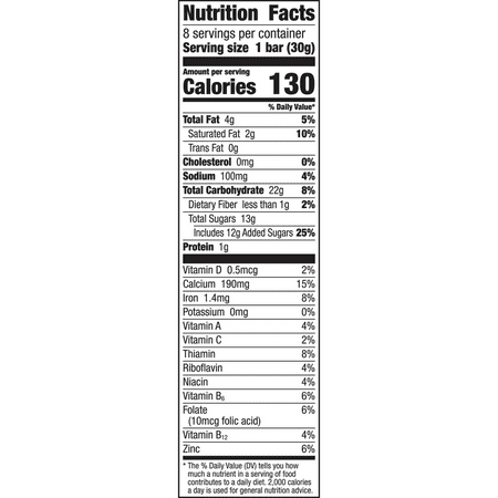 Golden Grahams Breakfast Cereal Treat Bars, S'mores, Snack Bars, 8 ct